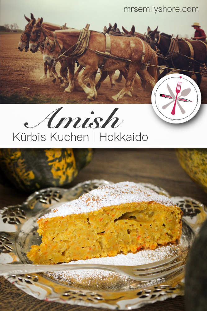 Traditionelles Amish Kürbis-Kuchen Rezept mit Hokkaido