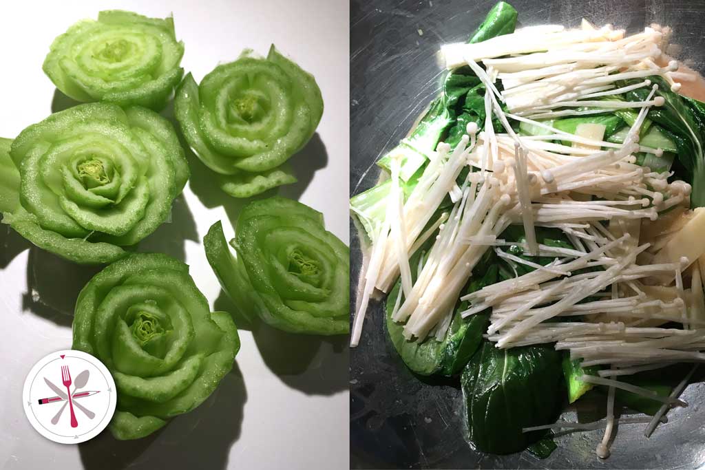 Pak Choi asiatisches Wokgemüse mit Sauce